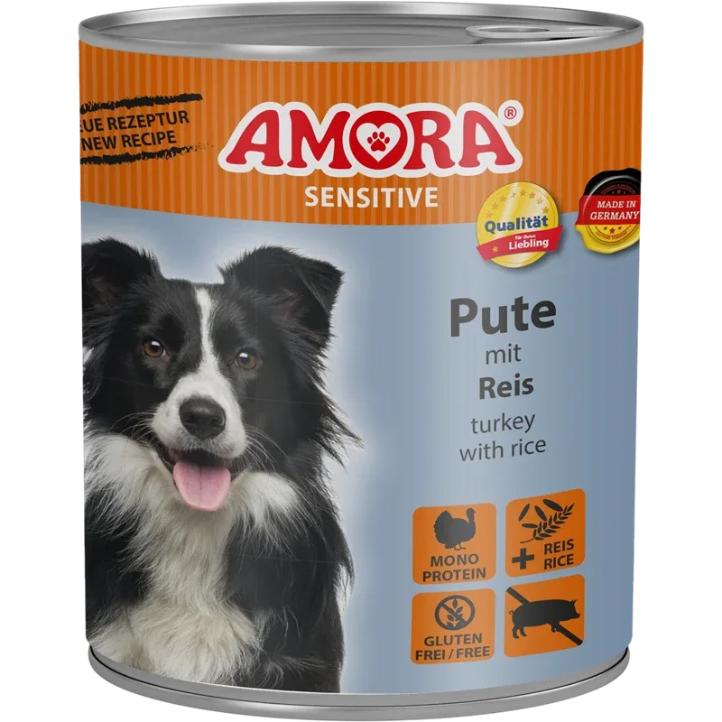 AMORA Sensitive Pute & Reis 800 g