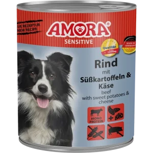 AMORA Sensitive Rind & Süßkartoffel 800 g