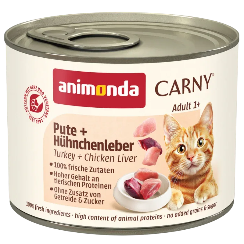 animonda Carny Adult Pute & Hühnchenleber 200 g