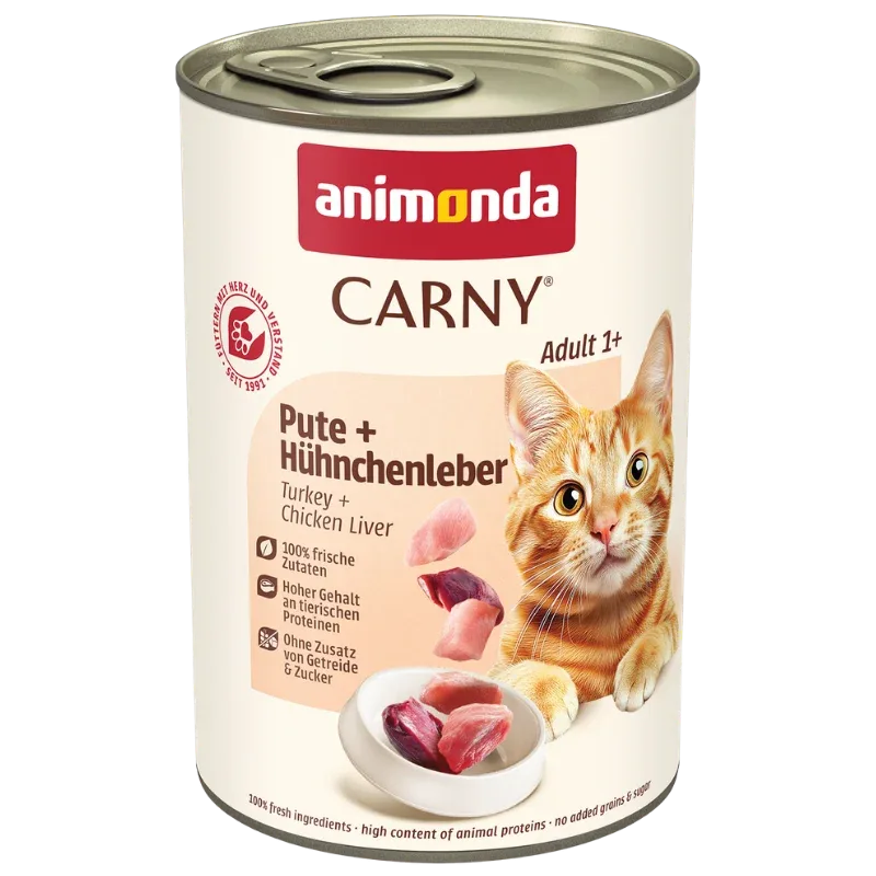 animonda Carny Adult Pute & Hühnchenleber 400 g