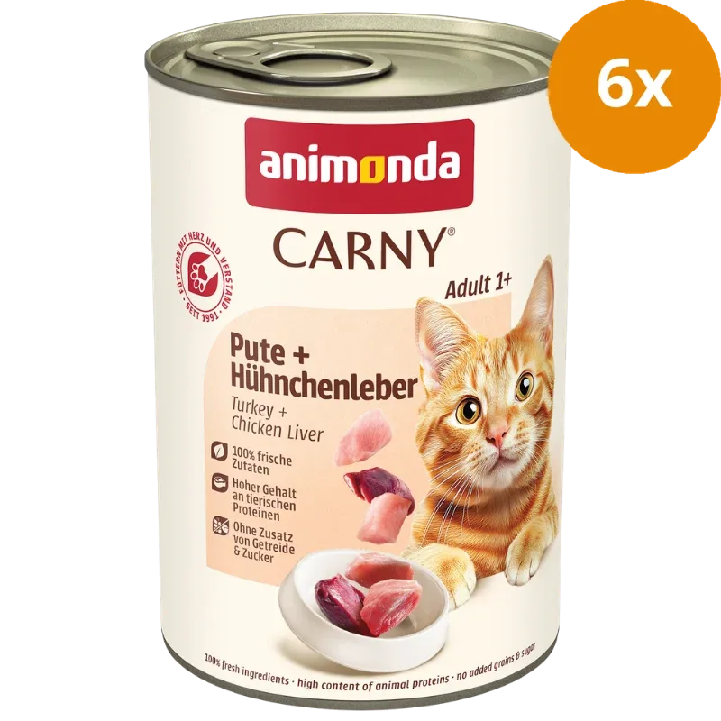 animonda Carny Adult Pute & Hühnchenleber 400 g - Image 2