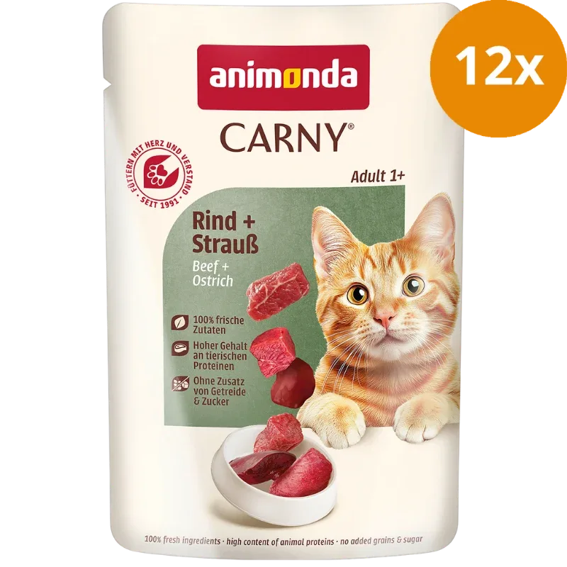 animonda Carny Adult Rind & Strauß 85 g - Image 2