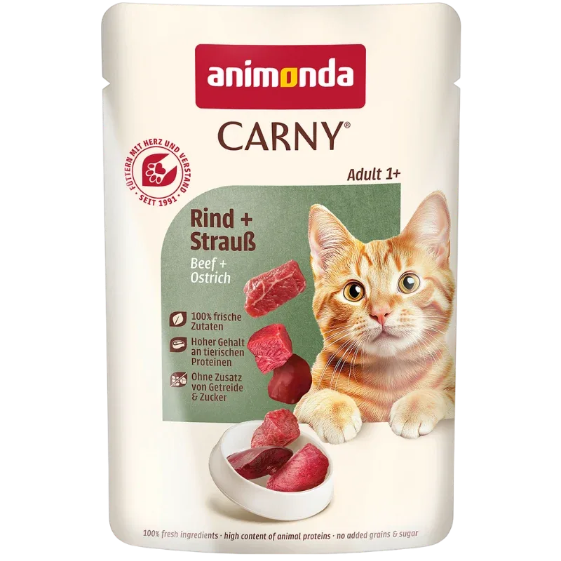 animonda Carny Adult Rind & Strauß 85 g