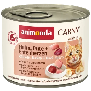 animonda Carny Huhn, Pute + Entenherzen 200 g