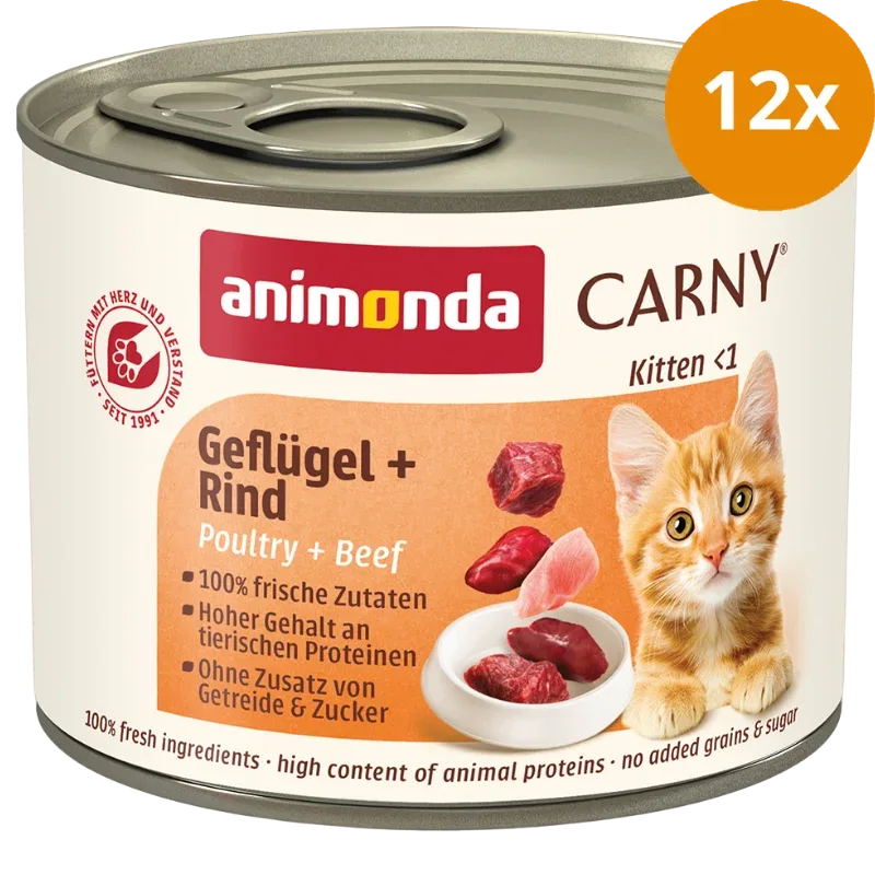 animonda Carny Kitten Geflügel & Rind 200 g - Image 2