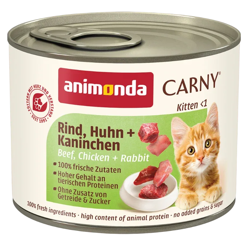 animonda Carny Kitten Rind, Huhn & Kaninchen 200 g