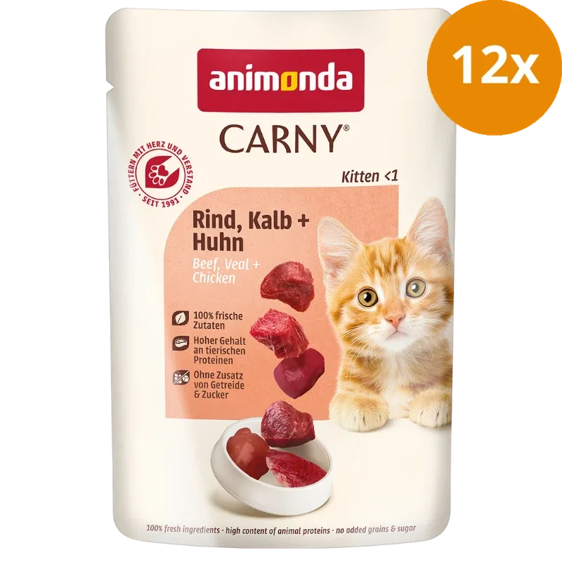 animonda Carny Kitten Rind, Kalb & Huhn 85 g - Image 2