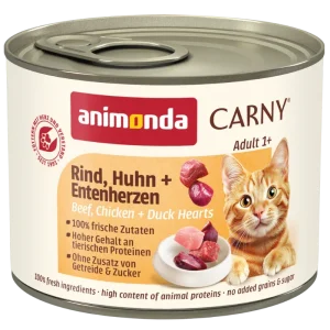 animonda Carny Rind, Huhn + Entenherzen 200 g