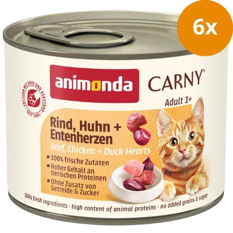 animonda Carny Rind, Huhn + Entenherzen 200 g - Image 2