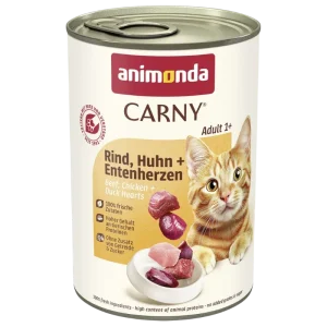 animonda Carny Rind, Huhn + Entenherzen 400 g