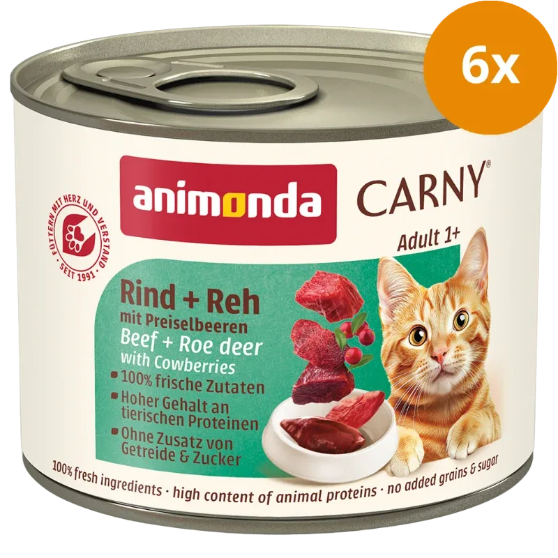 animonda Carny Rind, Reh + Preiselbeeren 200 g - Image 2