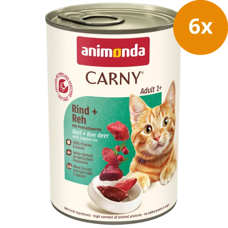 animonda Carny Rind, Reh + Preiselbeeren 400 g - Image 2