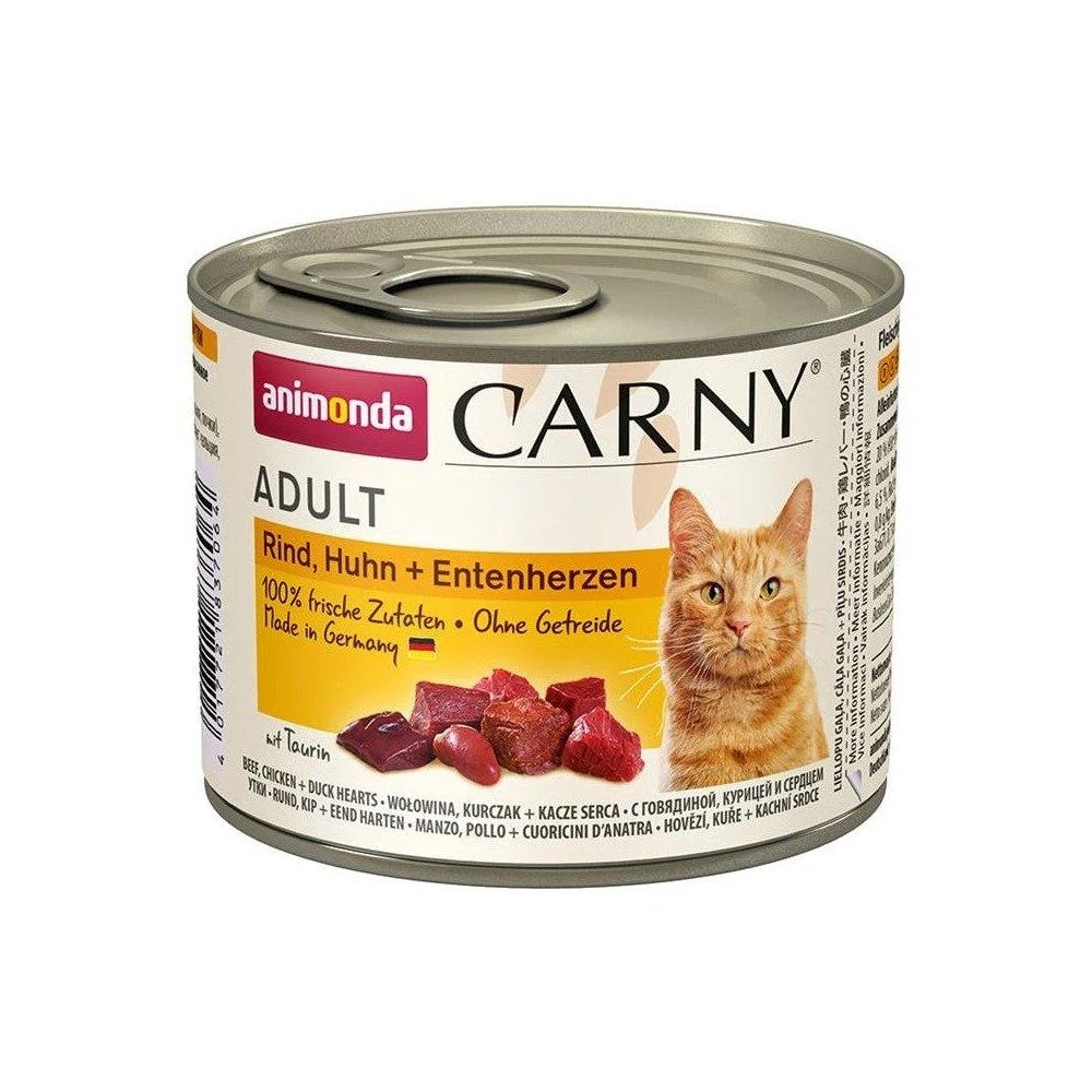Animonda Cat Carny Adult Rind & Huhn & Entenherzen