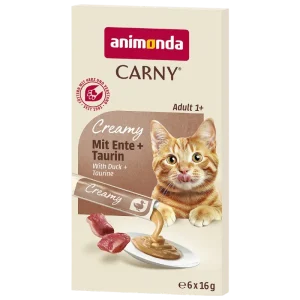Animonda Cat Carny Creamy Adult mit Ente & Taurin 6 x 16 g