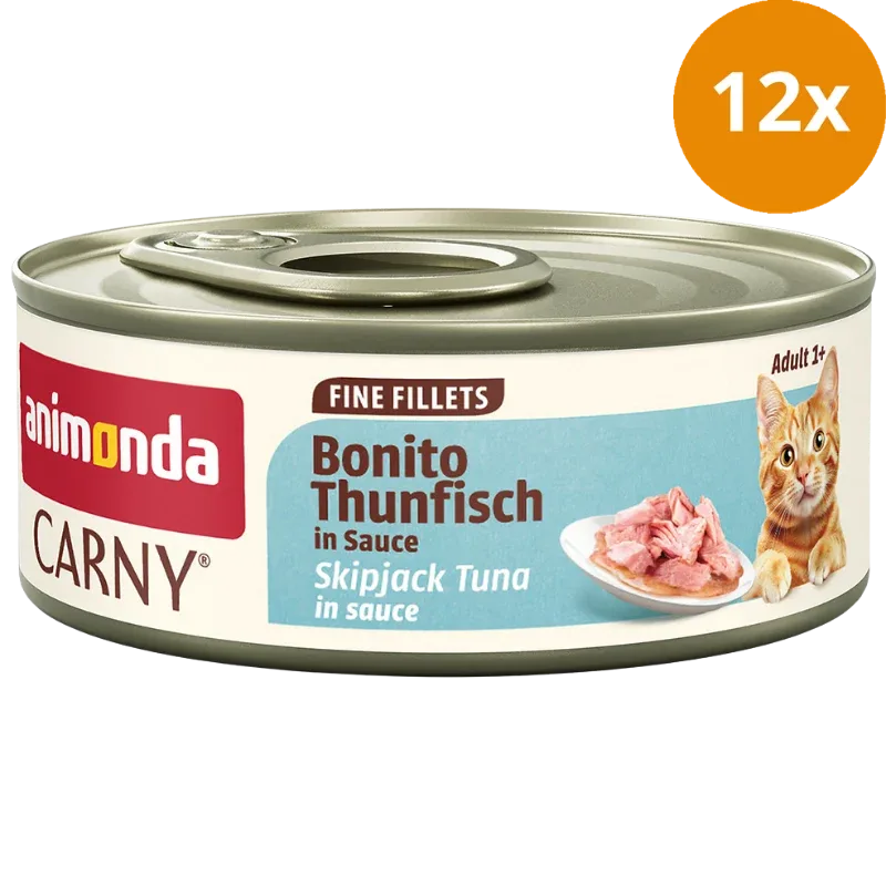 Animonda Cat Carny Fine Fillets Adult Bonito Thunfisch in Sauce 60 g - Image 2