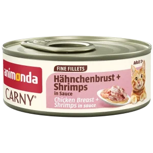 Animonda Cat Carny Fine Fillets Adult Hühnchenbrust & Shrimps in Sauce 60 g