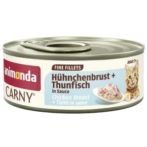 Animonda Cat Carny Fine Fillets Adult Hühnchenbrust & Thunfisch in Sauce 60 g