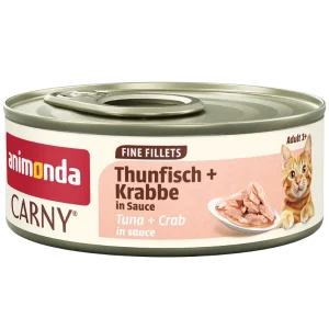 Animonda Cat Carny Fine Fillets Adult Thunfisch & Krabbe in Sauce 60 g