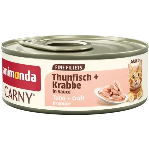 Animonda Cat Carny Fine Fillets Adult Weißer Thunfisch & Lachs in Gelee 60 g