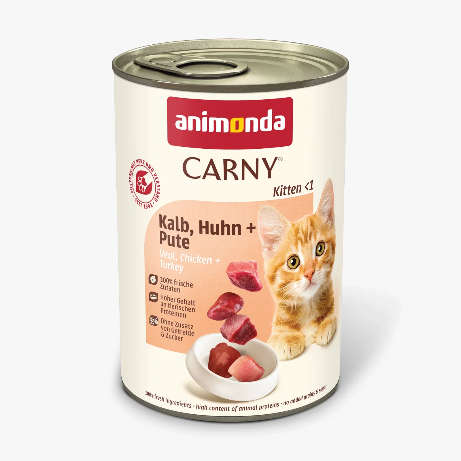 Animonda Cat Carny Kitten Kalb, Huhn + Pute - Image 2