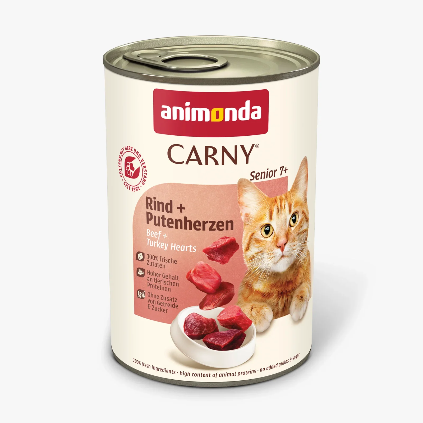 Animonda Cat Carny Senior Rind & Putenherzen - Image 2