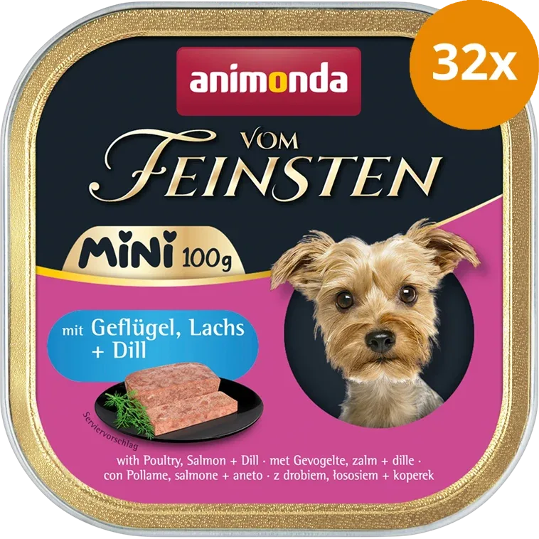 animonda Dog vom Feinsten Mini Adult Geflügel, Lachs & Dill 100 g - Image 2