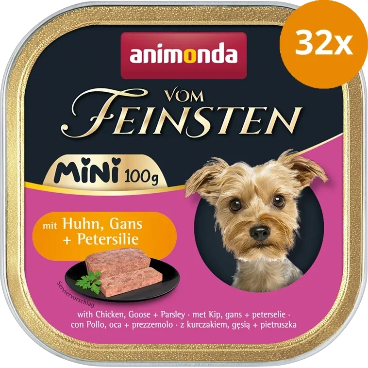 animonda Dog vom Feinsten Mini Adult Huhn, Gans & Petersilie 100 g - Image 2