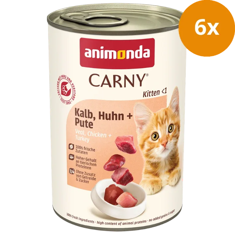 animonda Dose Carny Kitten Kalb, Huhn & Pute 400 g - Image 2
