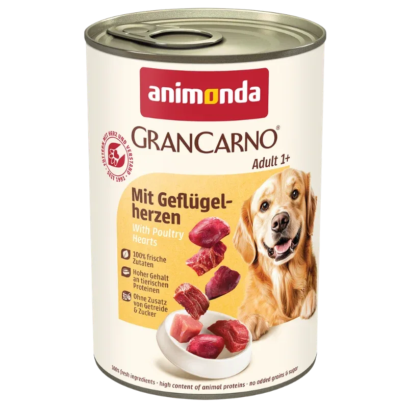 animonda GranCarno Adult Geflügelherzen 400 g
