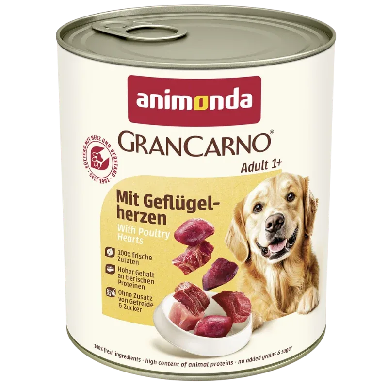 animonda GranCarno Adult Geflügelherzen 800 g