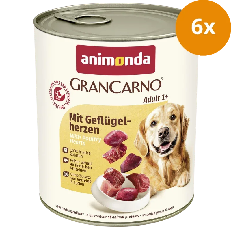 animonda GranCarno Adult Geflügelherzen 800 g - Image 2