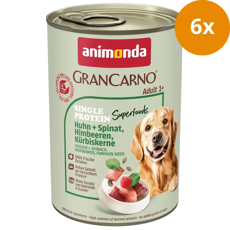 animonda GranCarno Adult Superfoods Huhn 400 g - Image 2
