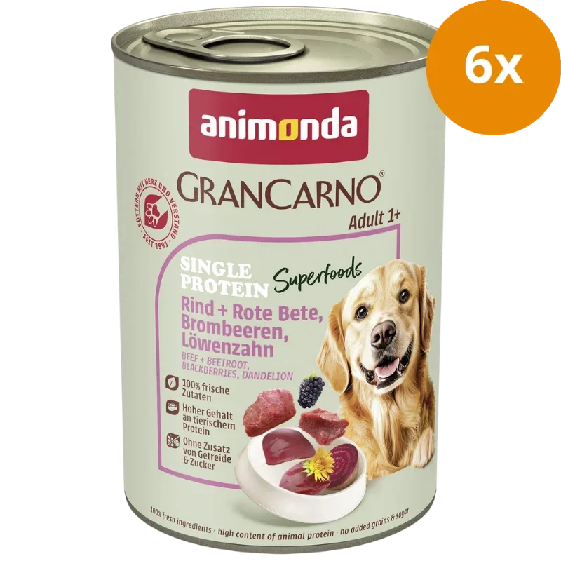animonda GranCarno Adult Superfoods Rind 400 g - Image 2