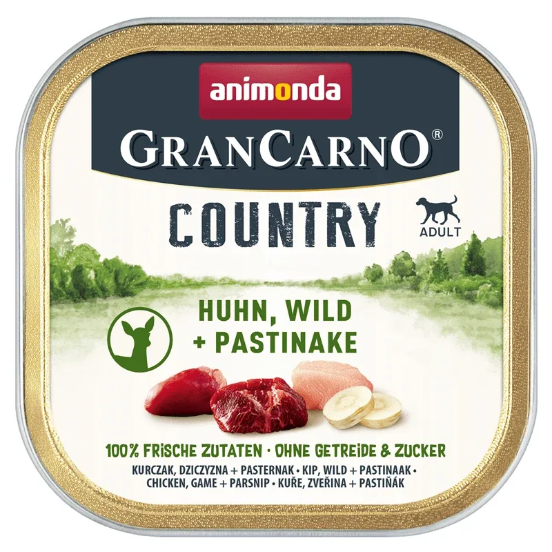Animonda GranCarno Dog - Dose Country Adult Huhn, Wild & Pastinake