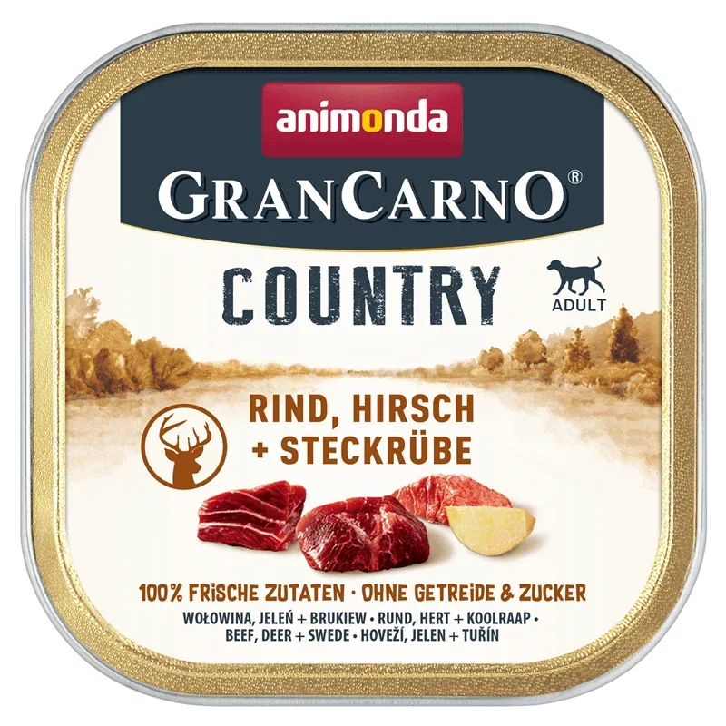 Animonda GranCarno Dog - Dose Country Adult Rind, Hirsch & Steckrübe