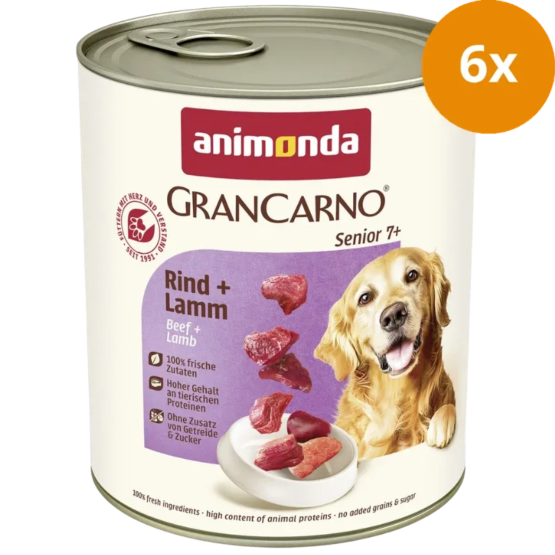 animonda GranCarno Senior Rind + Lamm 800 g - Image 2