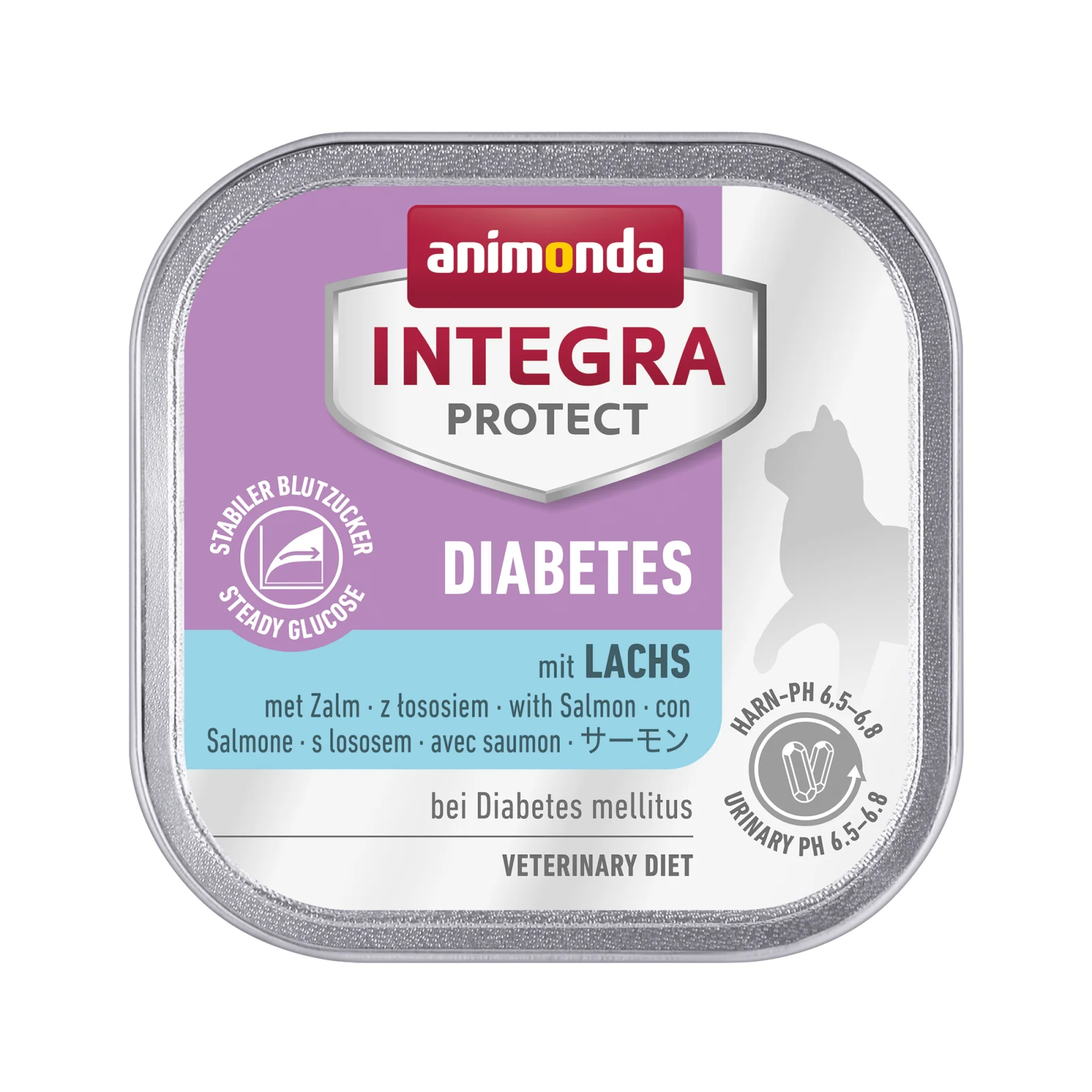 Animonda Integra Protect Diabetes Katzenfutter - Schälchen - Lachs