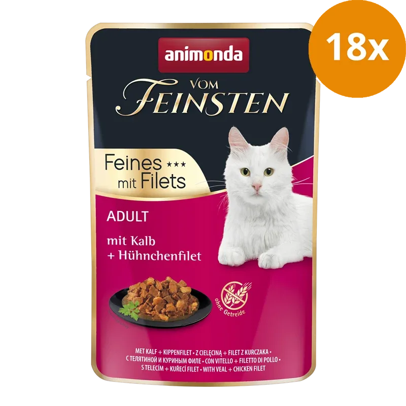 animonda Vom Feinsten Adult Kalb & Hühnchenfilet 85 g - Image 2
