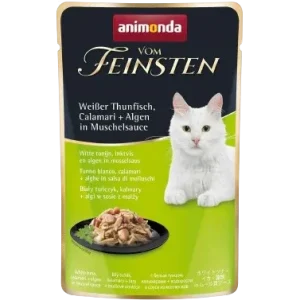 animonda Vom Feinsten Adult weißer Thunfisch, Calamari & Algen in Muschelsauce 50 g