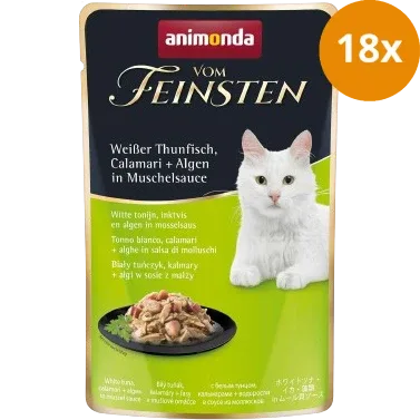 animonda Vom Feinsten Adult weißer Thunfisch, Calamari & Algen in Muschelsauce 50 g - Image 2
