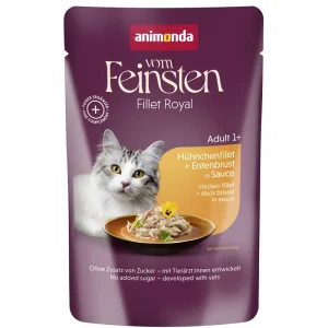 Animonda vom Feinsten Cat - Pouch mit Hühnchenfilet & Entenbrust in Sauce