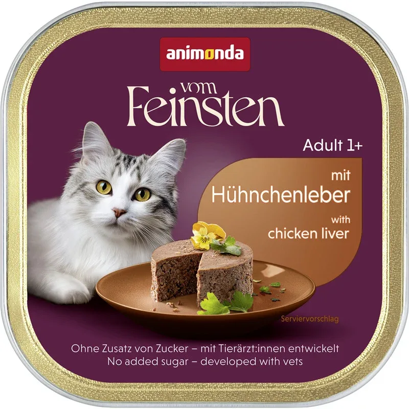 Animonda vom Feinsten Cat - Schale Adult mit Hühnchenleber
