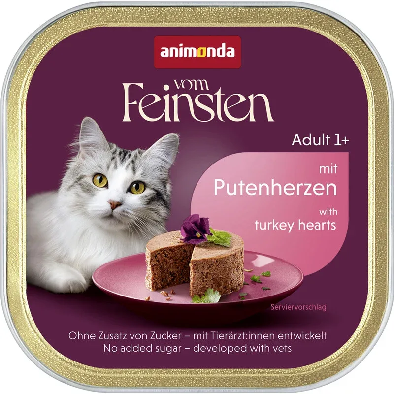Animonda vom Feinsten Cat - Schale Adult mit Putenherzen