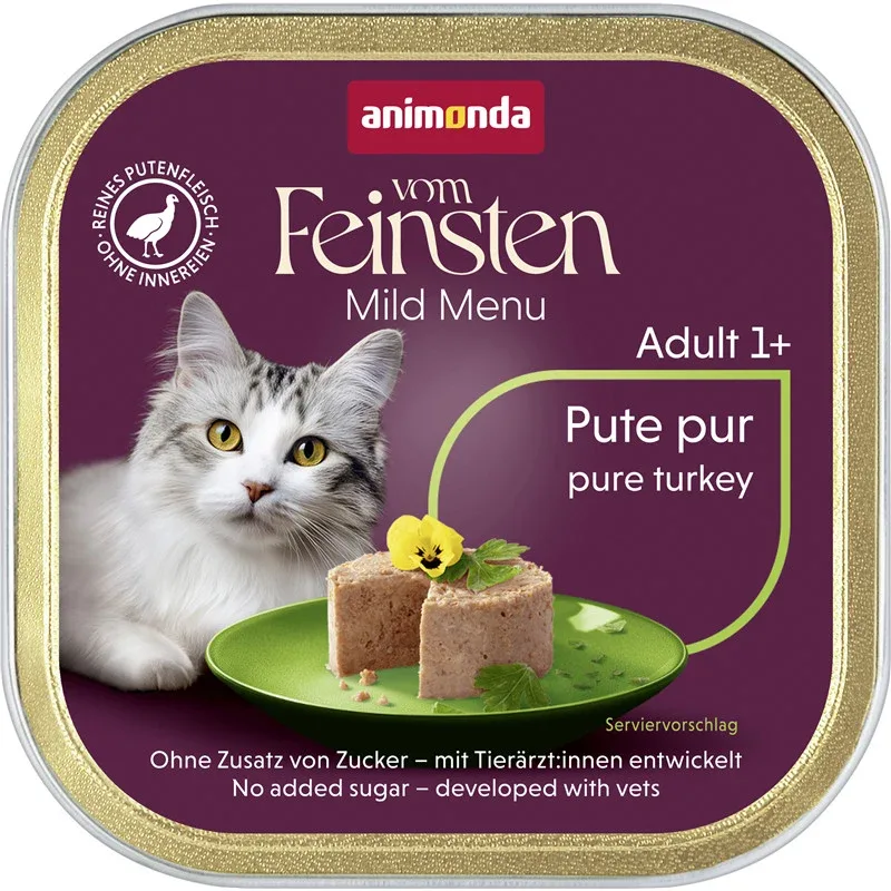 Animonda vom Feinsten Cat - Schale Mildes Menue Pute Pur