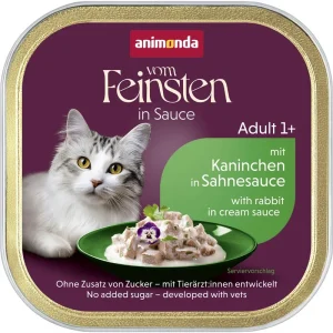 Animonda vom Feinsten Cat - Schale mit Kaninchen in Sahnesauce