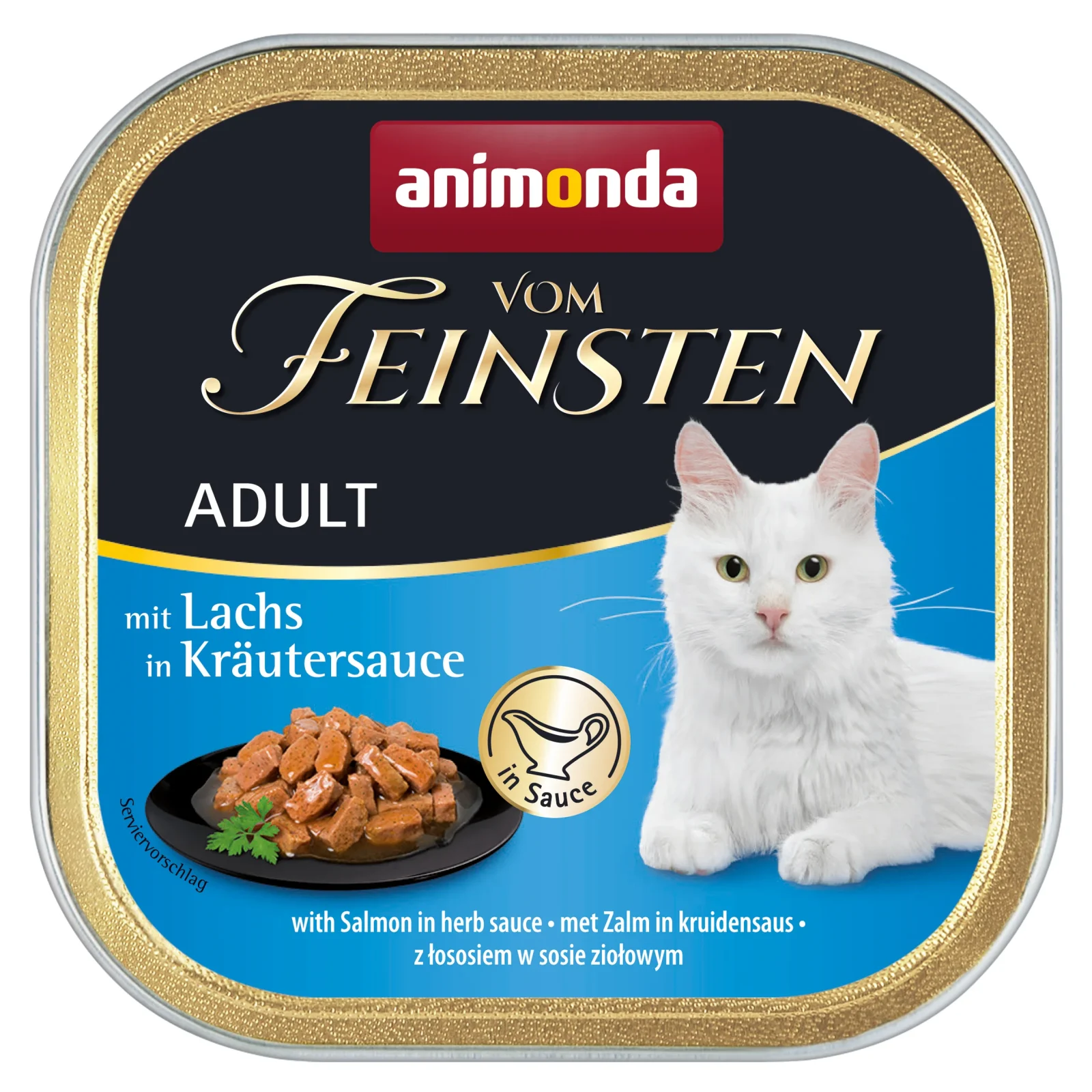 Animonda vom Feinsten Cat - Schale mit Lachs in Kräutersauce