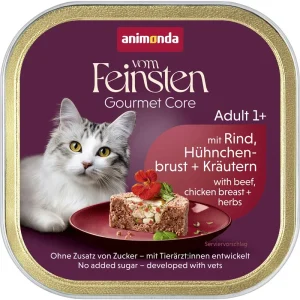 Animonda vom Feinsten Cat - Schale mit Schlemmerkern mit Rind, Hühnchen
