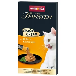 Animonda vom Feinsten Cat - Snack-Cream Adult mit Huhn & Katzengras