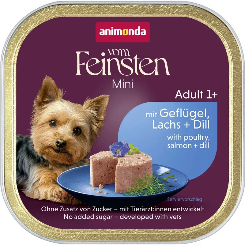 Animonda vom Feinsten Dog - Adult Mini mit Geflügel, Lachs & Dill