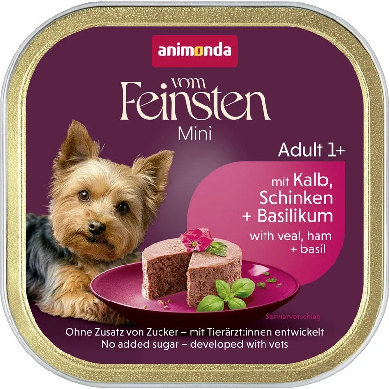 Animonda vom Feinsten Dog - Adult Mini mit Kalb, Schinken & Basilikum